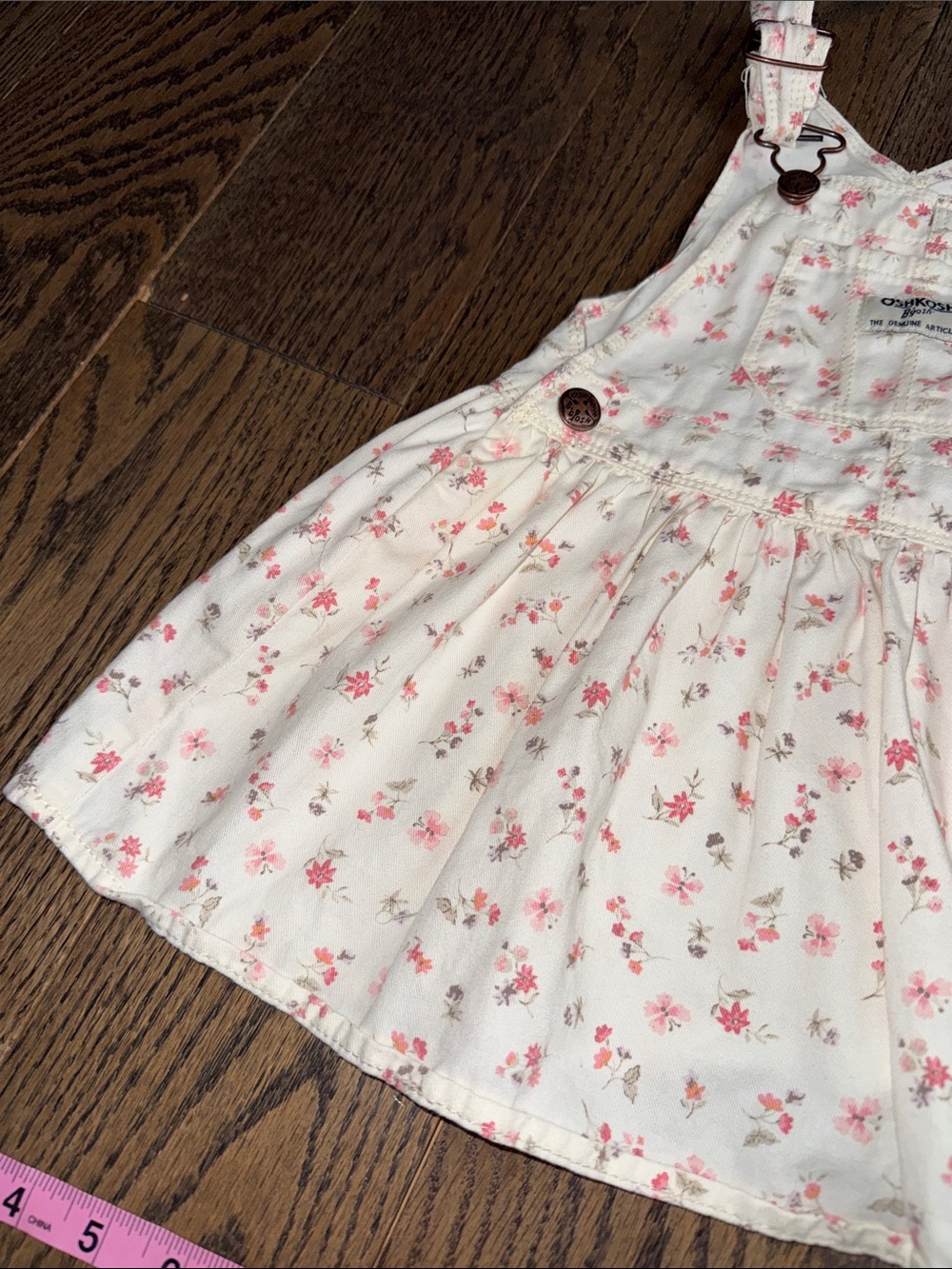 OshKosh B'gosh Cream Dress with Pink Floral Print - Picture 8 of 13